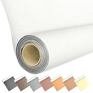 SIA VENDORS Leather Repair Tape Patch Leather Adhesive for Sofas, Car Seats, Handbags, Jackets,First Aid Patch 12 X 48 Inches (White Leather)