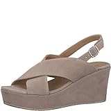 Verschluss: Schnalle Tamaris 1-1-28027-22 Damen Keilsandalen,Sandalen,Keilsandaletten,Keilabsatz,Sommerschuh,bequem,flach,Taupe,36 EU