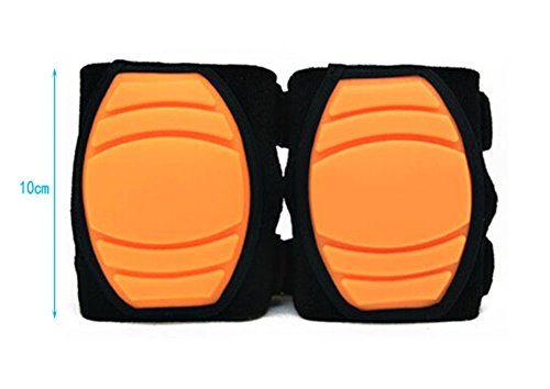 1 Pairs Soft Silicone Crawling Baby Knee Pads Protector Kids Knee Pad ORANGE