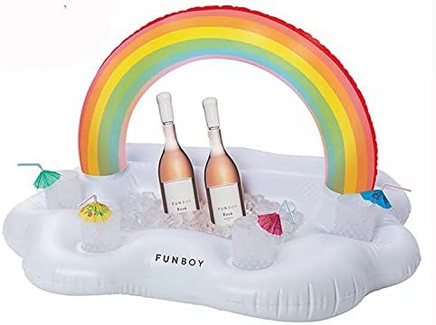 PEOONZ PROONZ InflatableIceBarRainbowCloudIcedIceSaladPlateDrinksFloatingBedInflatableWaterCupsTokayColaBeerHolder