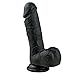 Produktbild Easytoys Dildo Collection - Realistic Dildo - 17,5 cm - Schwarz -100% medizinisches soft Silikon - Real dong