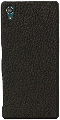 Beyzacases Genuine Leather Feder Shell Case for Sony Xperia Z5 - Black