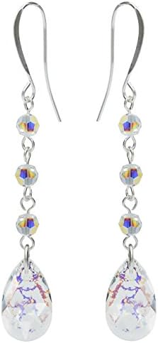 Swarovski Drop Earrings - White Marble - Exclusive Beadaholique Jewelry Kit