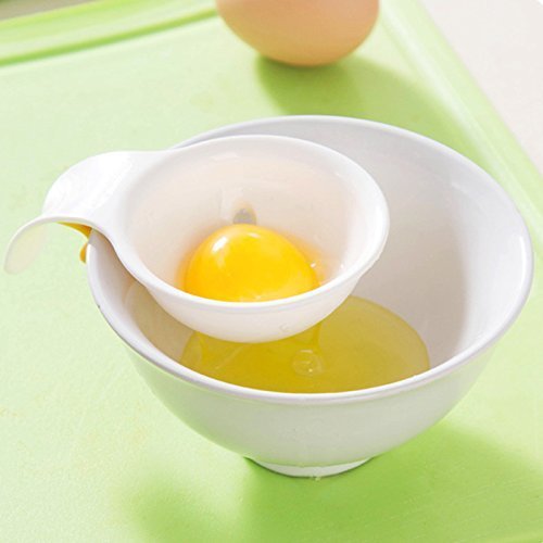 longxi Mini Eigelb Weiß Separator mit Halterung aus Silikon – Kunststoff abs-egg weiß und Eigelb Trenner - 3