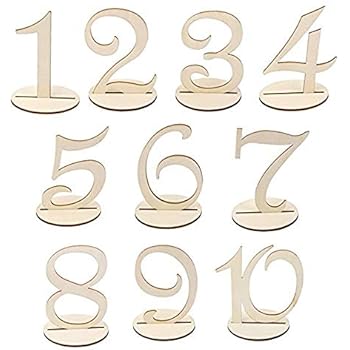 Set 20 Numeri Da Tavolo In Legno Esagonali - Per Matrimoni, Feste E Eventi - Foto 9