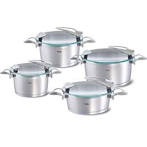 Fissler Topfset solea | 4-teilig | Edelstahl Kochtopf Set
