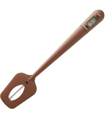Thermomètre Spatule Numérique - Pour Chocolat, Sauces, Confitures - Plage -50°C à 300°C - Affichage Instantané