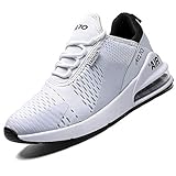 Mabove Laufschuhe Herren Damen Turnschuhe Sportschuhe Straßenlaufschuhe Sneaker Atmungsaktiv Trainer für Running Fitness Gym Outdoor(Weiß/9670,43 EU)