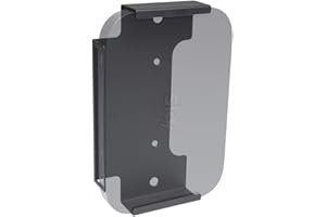 HIDEit Mounts Wall Mount for Sky Q Mini, Black Steel Wall Mounting Bracket for Sky Q Mini Box, Hide Your Sky Q Mini Cable Box, Wall or VESA Mount