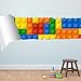 Produktbild Ziegelwand Effekt Stil Zerrissen Wandaufkleber für Kinderzimmer Deko - 150 x 65 cm