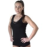 New Day intimo eccezionale Made in Italy- 3 Canotte Intime per Donna Spalla Larga (con Pizzo macraméo Bordo Raso) in Caldo Co