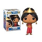 - Figurine Disney Aladdin - Jasmine Red Glitter Exclu Pop- Produit présenté en boite-vitrine.-