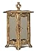 Produktbild Paul Jansen Grableuchte eckig mit getönten Scheiben und Stehkreuz sowie leicht ausgestellten Füßen Höhe 25 cm, braun/gold