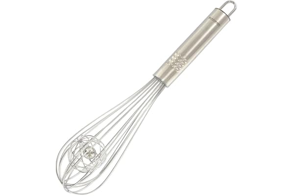 Fackelmann Fouet de Cuisine en Acier Inoxydable - Fouet Boule de Pâtisserie, Argent, 26,5 cm