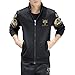 Produktbild Hmeng Herren 2 Stück Jacke & Hose Slim Fit Jogging Trainingsanzug (Schwarz, XL)