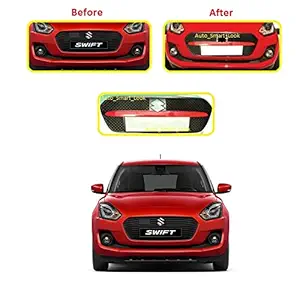 Car Front Grill Black/Red (Sports Type) Compatible with Swift (2018-2021)