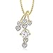 MEENAZ PENDANT SOLITAIRE MULTIPLE HEARTS HANGING LOCKET FOR GIRLS AND WOMEN VALENTINE WITH CHAIN PS313 RS.179.00