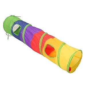 AUOKER túnel para Gato, Duradero, Plegable, portátil, Interactivo, Juguete para Gato con Bola para Colgar, Tubo de túnel para Mascotas para Hacer Ejercicio, escondite y Entrenamiento