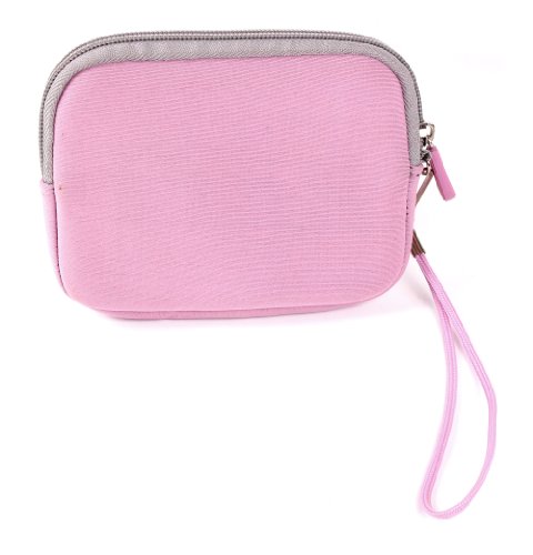 DURAGADGET Housse   tui rose n  opr  ne pour Nikon Coolpix S7000  AW130   S33 et Canon EOS M3 appareils photo num  riques  pochette et poign  e amovible