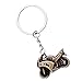 Price comparison product image F Fityle Metal Motorbike Keychain for Men Vintage Bike Toy for Children Key Holders Bronze