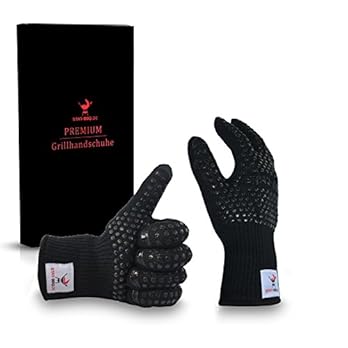 Grillhandschuhe Von Star Bbq Hitzebestndig Mit Silikon Perfektes Grillzubehr Verwendbar Als Topflappen Ofenhandschuhe Topfhandschuhe Oder Kochhandschuhe