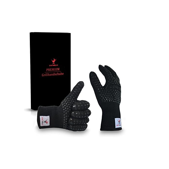 Grillhandschuhe Von Star Bbq Hitzebestndig Mit Silikon Perfektes Grillzubehr Verwendbar Als Topflappen Ofenhandschuhe Topfhandschuhe Oder Kochhandschuhe