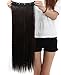 S-noilite Fashion 26 Inches (66cm) Half Full Head One Piece 5clips Clip in Hair Extensions Long Straight Extension(Dark Brown)