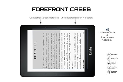 Forefront Cases® [HD KLARHEIT] Gehärtetes Glas Bildschirm Schutz Protektor Folie für Amazon Kindle Voyage [ULTRA DÜNN nur 0.3mm] - 2