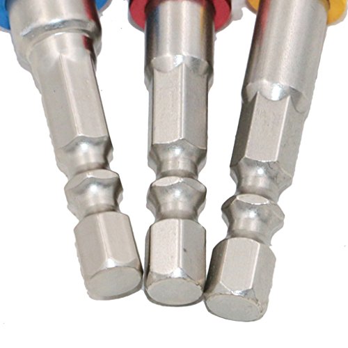 MagiDeal 3 Satz Sockel Bit Adapter Bohrmutter Verlängerung Halter 1/4 „3/8“ 1/2 „ - 8