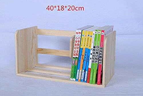 Freestanding Book Shelf / Desk Top Organization Wooden Table Little Bookshelf Desktop Wooden Shelving Rack C Pine 40 * 18 * 20cm