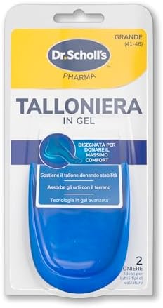 Dr. Scholl's Talloniera in Gel, inserto avanzato che sostiene il tallone, assorbe gli urti e garantisce massimo comfort in tutti i tipi di scarpe (41-46)