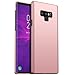 Produktbild Karomenic Plastik Hart PC Hülle kompatibel mit Samsung Galaxy Note 9 Schutzhülle Ultra Dünn Anti-Scratch Handyhülle Anti-Fingerabdruck Stoßdämpfend Hardcase Bumper Cover Tasche Schale,Roségold