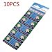 Produktbild 10 Pcs AG13/LR44 Button Cell Battery For Kids Toy Keychian