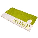 Dimensiones: 40 x 70 cm JVL 02-467B - Felpudo, 40 x 70 cm, Color Verde
