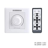 ★ Die IR-Fernbedienung kann 4 Dimmer steuern und verfügt über eine Verzögerungsfunktion, die bequemer zu bedienen ist