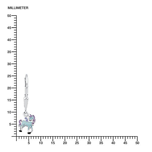 Prinzessin-Lillifee-Kinder-Ohrhnger-Einhorn-Blue-925-Silber-rhodiniert-Emaille