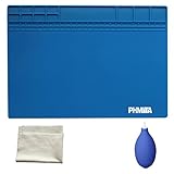 tapete antiestatico colombia  PHIMIITA Estera de Soldadura de MAT Silicone Solder Mat Magnetic Project Working Pad (40x30, dark blue)