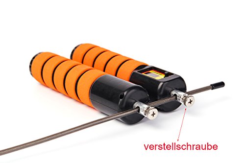 JOYORUN Springseil Speed Rope mit Zähler / Springseil Stahl für Sport Training CrossFit, Fitness-Training, Rope-Skipping, MMA & WODs - 3