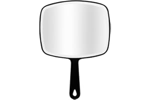 BEPSYOM Miroir à Main, Miroir de Coiffeur Professionnel, Miroir à Suspendre, Usage Domestique et Voyage, Miroir Coiffeur, Miroir Portatif, Miroir Self Cut, Miroir Coiffure Homme