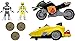 Price comparison product image Imaginext DTP94 - Power Rangers Playset - Mastodon Battle Bike Toy - Yellow - Black Ranger Action Figure