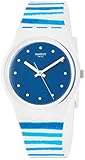 Swatch Armbanduhr Leder/Sonstige Analog Quarzwerk Silikonband GW193