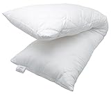 ZOLLNER® XXL Seitenschläferkissen / Schwangerschaftskissen / Stillkissen / Lagerungskissen 40×200 cm, Gewicht: 2000 g, in weiteren Größen erhältlich, direkt vom Hotelwäschespezialisten, Serie „Salus“ - 4