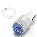 Price comparison product image iPhone Car Charger, Eleckey 4.8A Lightning Car Charger with 3.3ft Apple MFi Certified Lightning Cable for for iPhone 6S / 6S Plus, 6, 5S, iPad