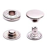 stabiler Halt und gute Schließfestigkeit (S-Feder-Verschluss) - hervorragend geeignet an Baumwollstoff, Tuch, dünnem Leder oder Kunstleder, Kunststoff und allen Stoffen leichter bis mittlerer Stärke