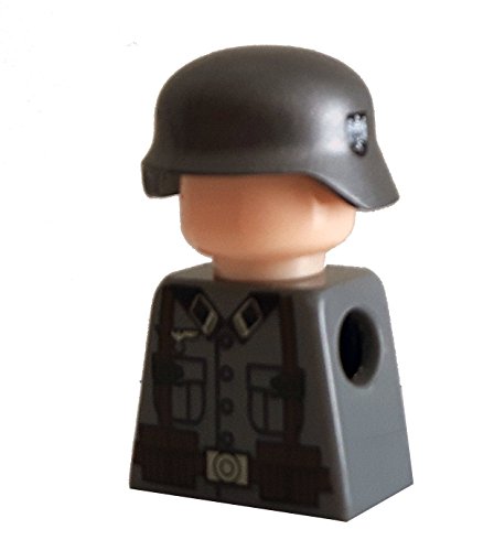 Modbrix 7649 - 10 x Custom Wehrmacht Helm für LEGO® Figuren, olivgrün mit Abzeichen auf beiden Seiten thumbnail