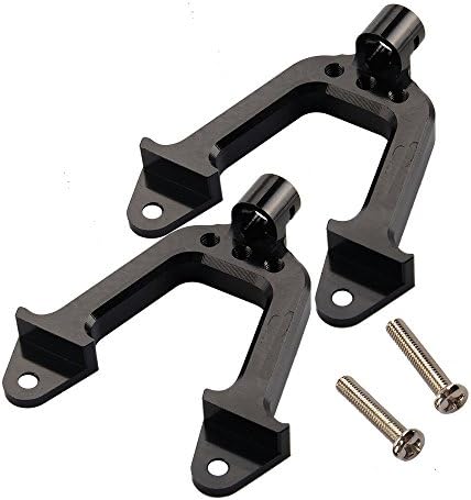 Yiguo SCX10 Upgrade Parts RC Aluminum Rear Shock Tower for 1/10 Rock Crawler Black Set of 2