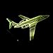 Produktbild Nachtlicht 7 Farbwechsel 3D LED Jet AirPlane Lampe Baby Schlafzimmer Fly To Earth Flugzeug Tisch Leuchte Beste Wohnkultur Geschenke Remote touch schalter