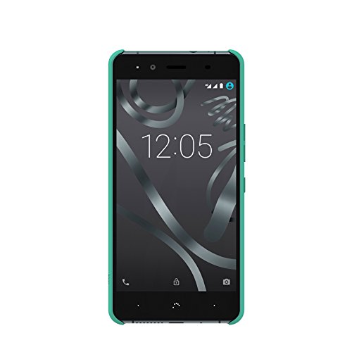 BQ Candy - Funda r  gida para Aquaris X5  1 mm grosor  policarbonato  acabado suave   color verde
