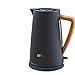 Price comparison product image bpblgf L@TX Electric Filter Kettle Stainless Steel 1.7 L, 1800 W Automatic Power Off BPA FREE, Black