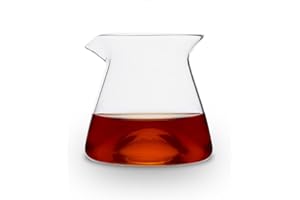 watchget Server da caffè in vetro, 300 ml, caraffa da versare sopra il caffè, resistente al calore, trasparente